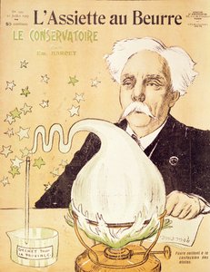 Caricature of Gabriel Faure creating stars, from 